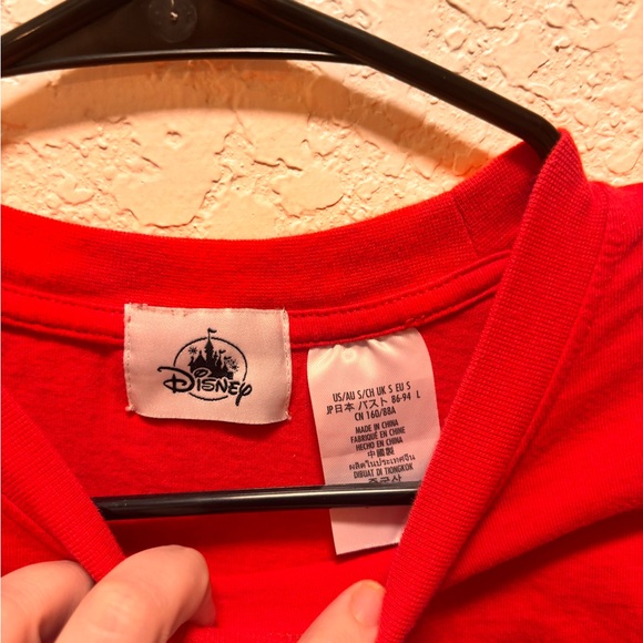 Disney Red Long Sleeve Christmas Tee - Picture 2 of 3